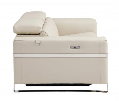 Beige Leather Recliner Chair | Luxury Leather Recliner Chair|FyerWorld