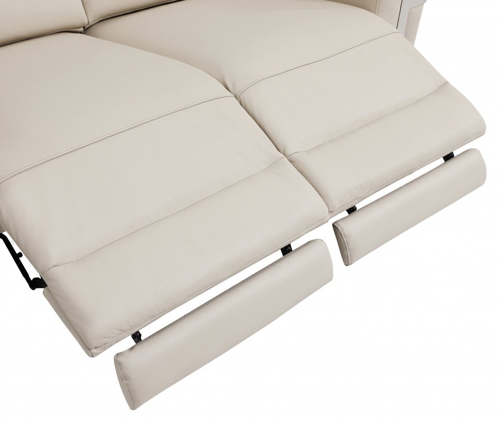 Beige Leather Recliner Chair | Luxury Leather Recliner Chair|FyerWorld